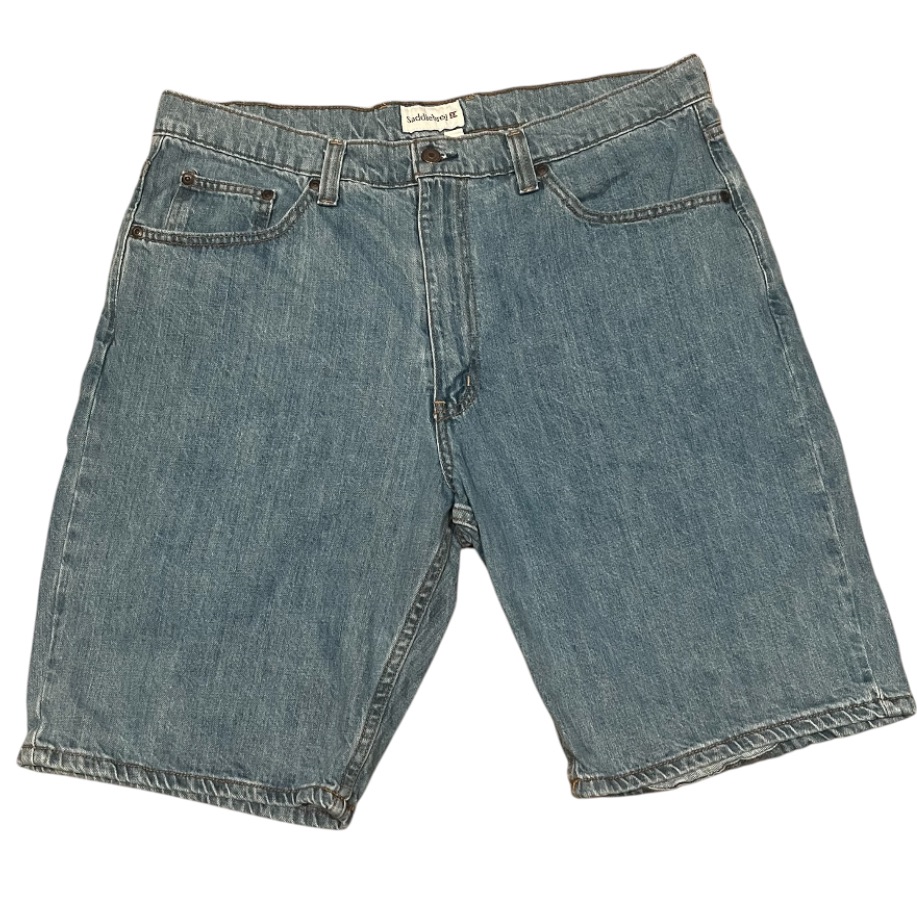 Saddlebred 38w Blue Jean Shorts 10 Inch Inseam Cotton Blend Durable Men’s
